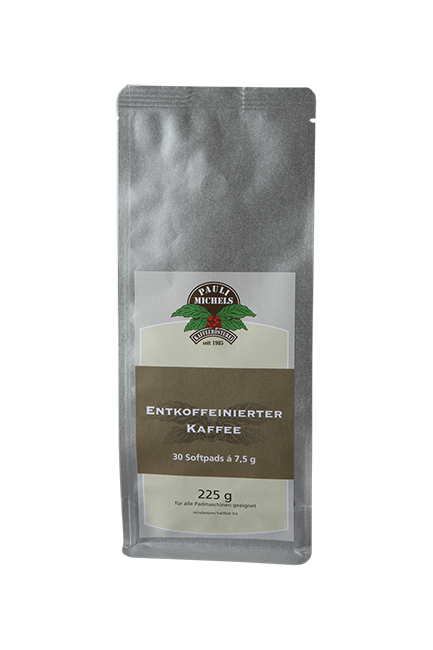 Entkoffeinierter Kaffee Pads 