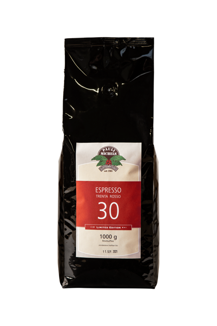 Espresso Trenta Rosso (1 kg) - Ganze Bohne - Feinschmecker Sonderpreis